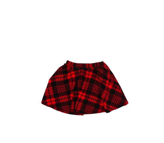 Černo-červená áčková sukně 