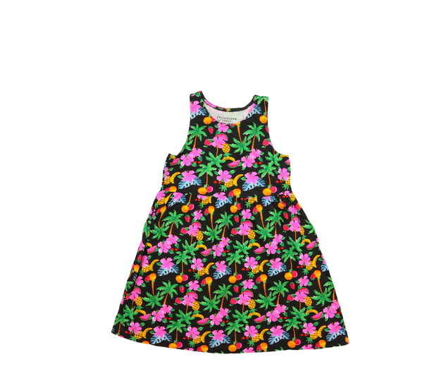 Tmavě šedé šaty s barevnými obrázky Primark 