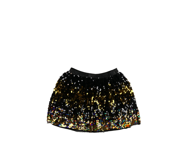 Černo-zlatá flitrovaná sukně Next