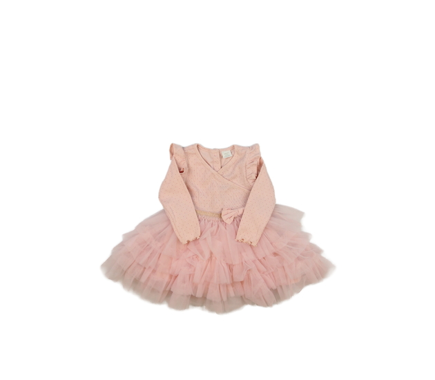 Růžové bohaté šaty Next