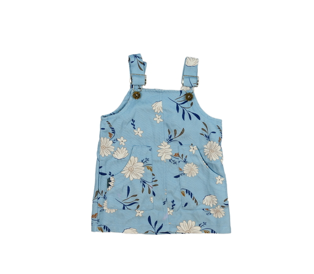 Modré květinové šaty 