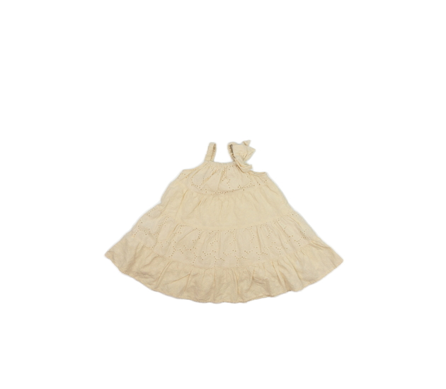 Krémové madeirové šaty 