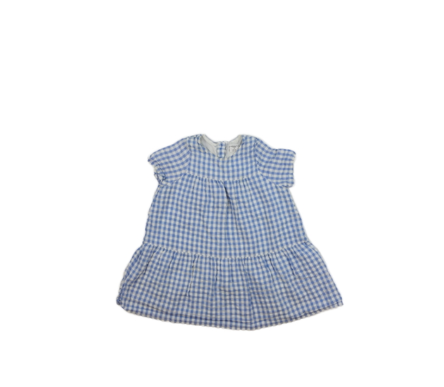 Modro-bílé kostkované šaty