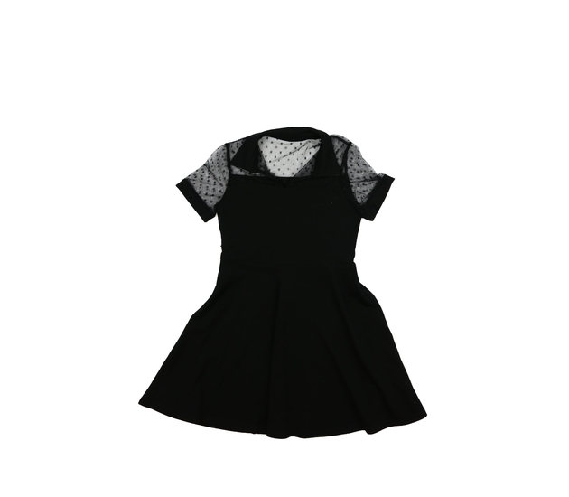 Černé společenské šaty s límečkem 