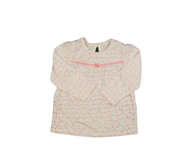 Bílé květinové kratší šaty George