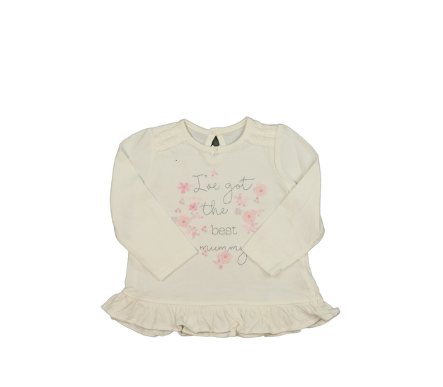 Bílé kratší šaty s volánky George