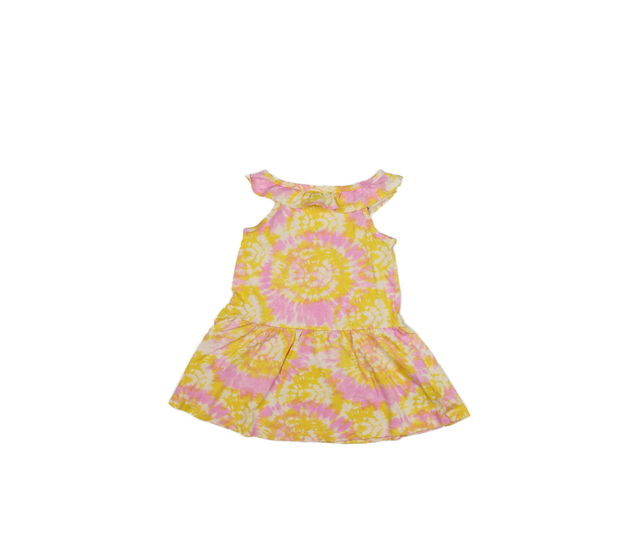 Růžovo-žluté batikované šaty Primark 