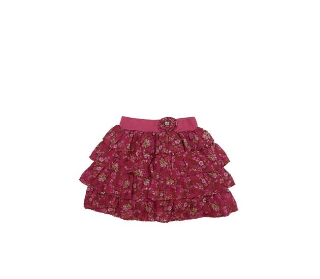 Tmavě růžová volánková sukně Tu 