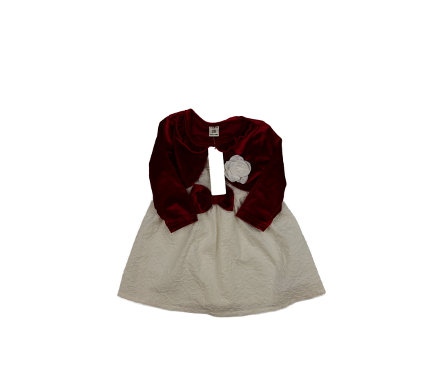 Nové bílo-červené společenské šaty 