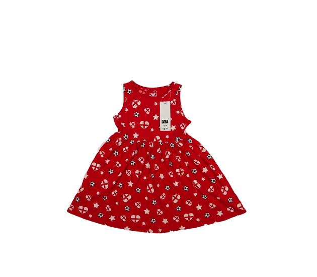 Nové červené šaty s obrázky F&F