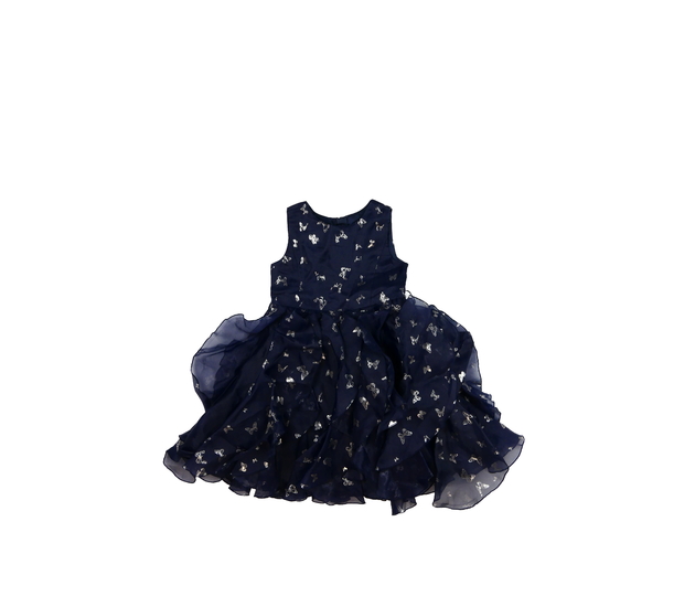 Tmavě modré zdobné šaty Monsoon 