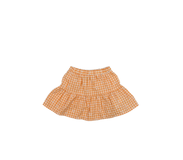 Oranžová květinová sukně Primark 