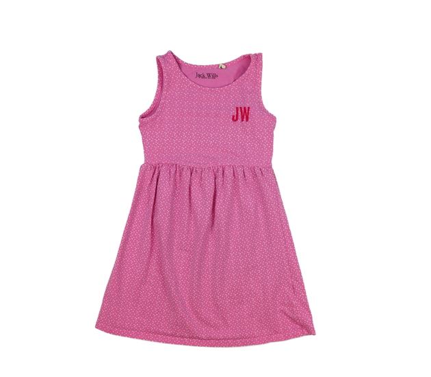 Růžové puntíkaté šaty Jack Wills 