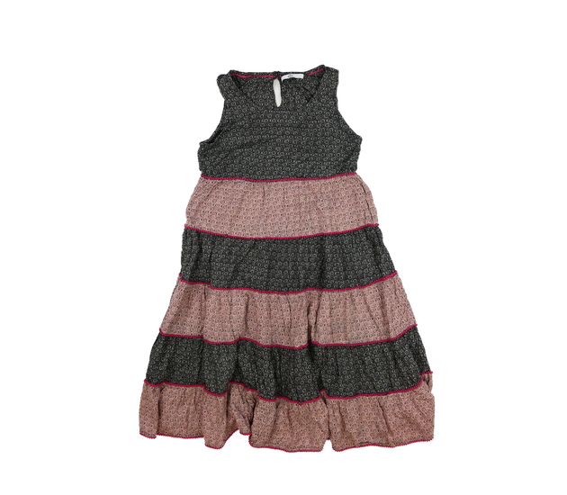 Černo-růžové vzdušné květinové šaty M&S