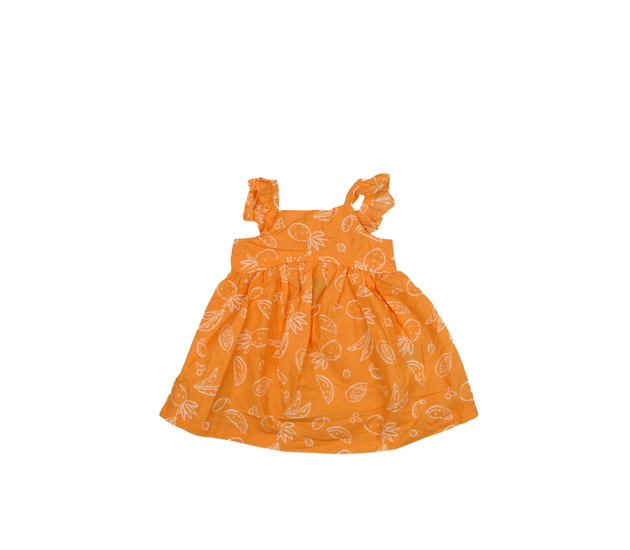 Oranžové šaty s ovocem Primark 