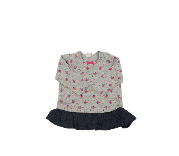 Šedé šatičky s květinami H&M