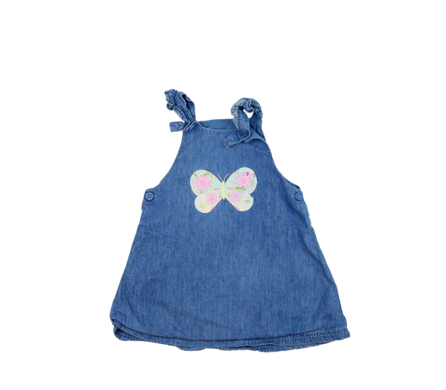 Modré šaty s motýlkem Mothercare