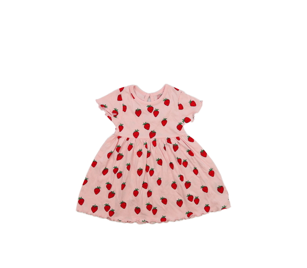 Růžové šaty s jahodami Primark 