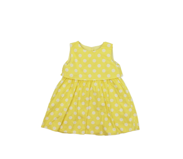 Žluté šaty s kolečky Mothercare
