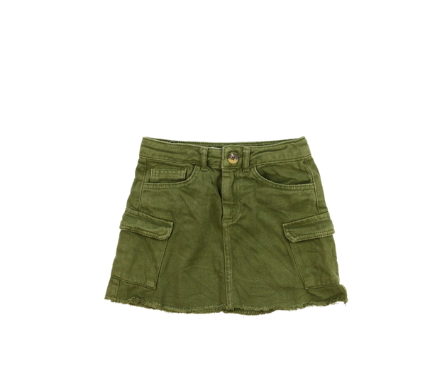 Khaki rifová sukně Zara