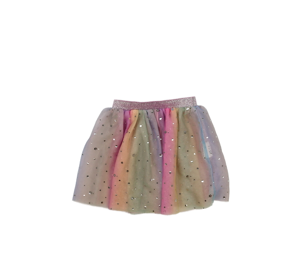 Průsvitná barevná tylová sukně 