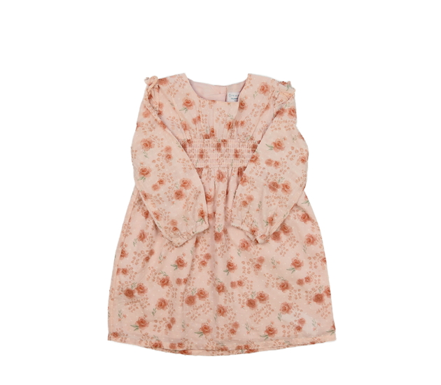 Růžové květinové společenské šaty Primark 