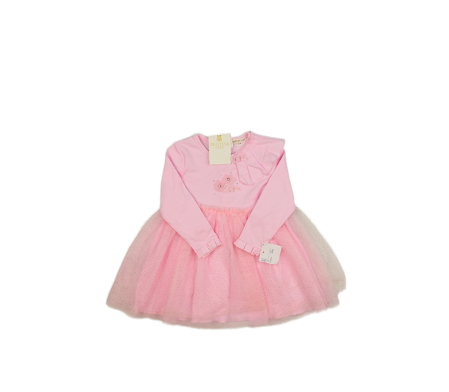 Nové růžové společenské šaty Mintini Baby 