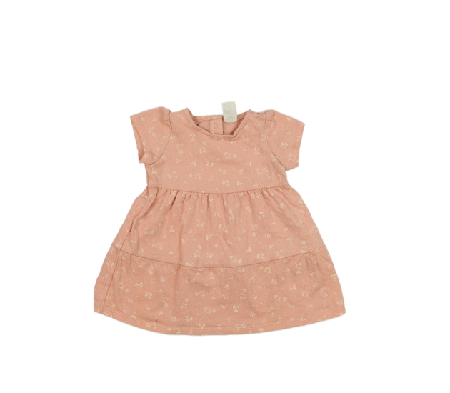 Meruňkové květinové šaty H&M