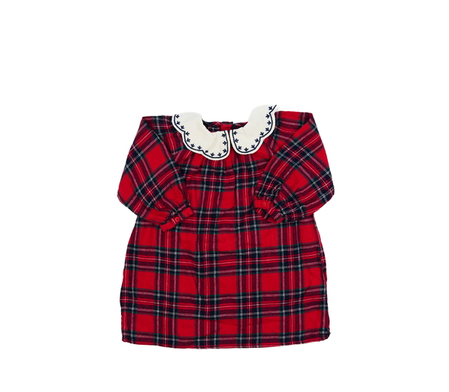 Červené šaty s límečkem Primark 