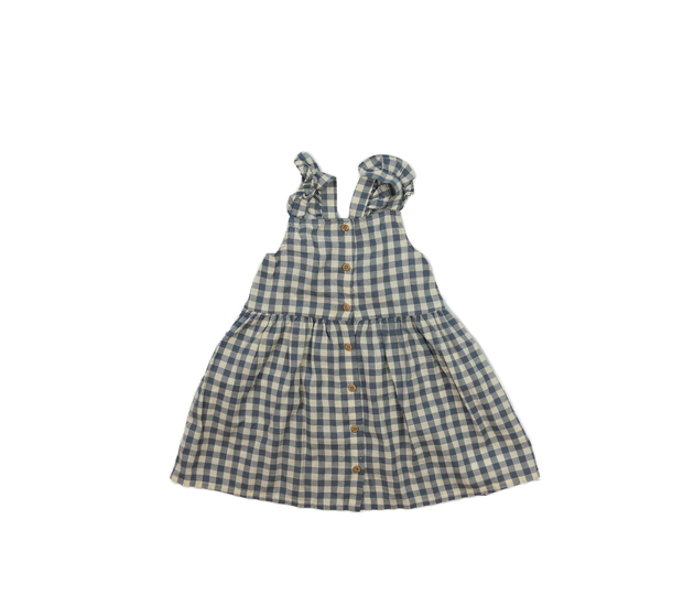 Modro-krémové kostkované šaty H&M