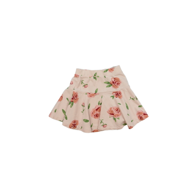 Růžová sukně s květinami H&M