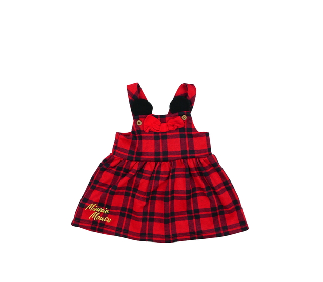 Červené pruhované šaty Minnie Disney 