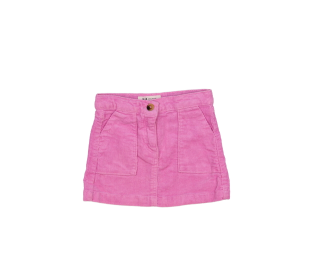 Růžová manšestrová sukně H&M