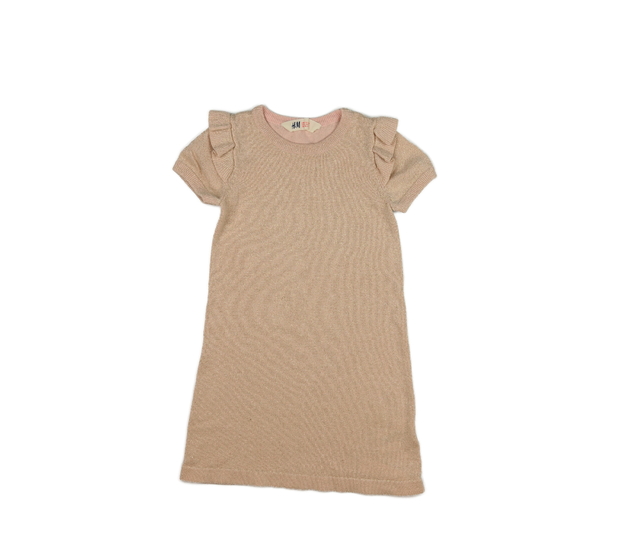 Růžovo-zlaté šaty s volánky H&M