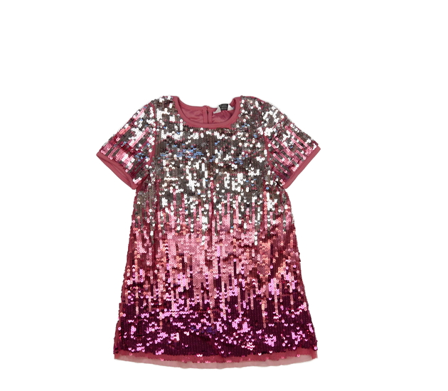 Růžové flitrované šaty Primark 