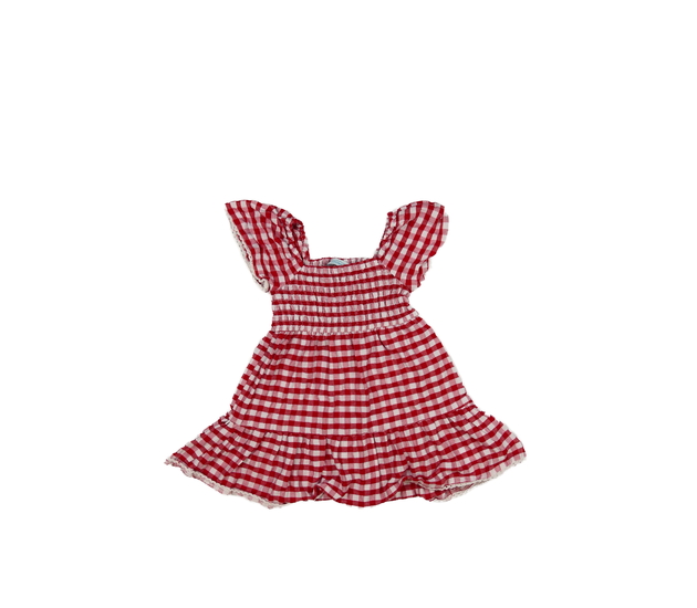 Kostkované šaty s prošívaným živůtkem Primark 