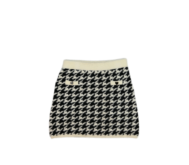 Světlá žinylková teplá sukně River Island 