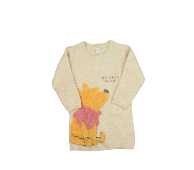 Světlé pletené šaty Medvídek Pú Disney Primark 