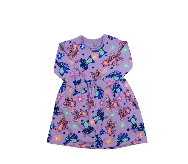 Fialové mikinové šaty Stitch Disney Primark 
