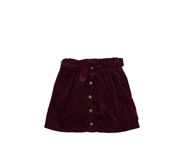Purpurová manšestrová sukně Next
