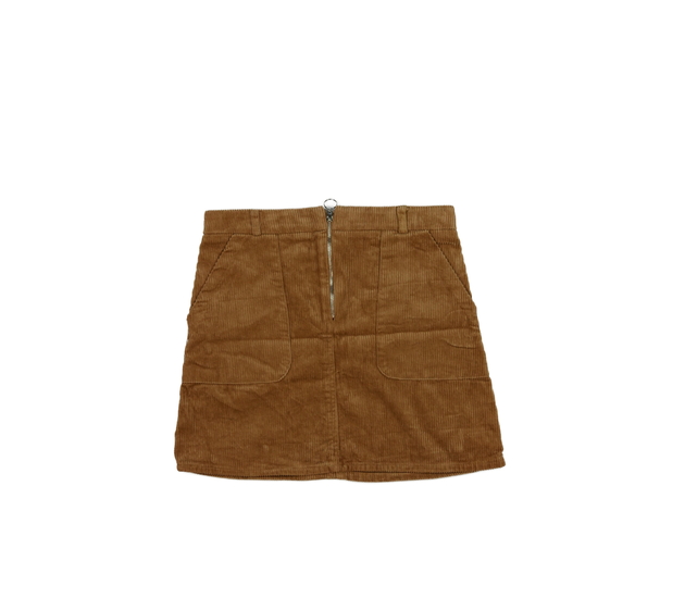 Hnědá manšestrová sukně Primark 