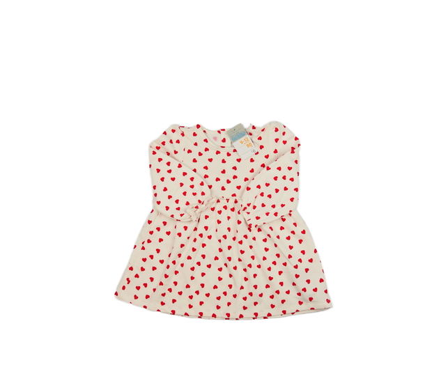 Nové světlé šaty se srdíčky Primark 