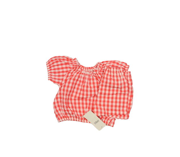 Nový červený kostkovaný set M&S