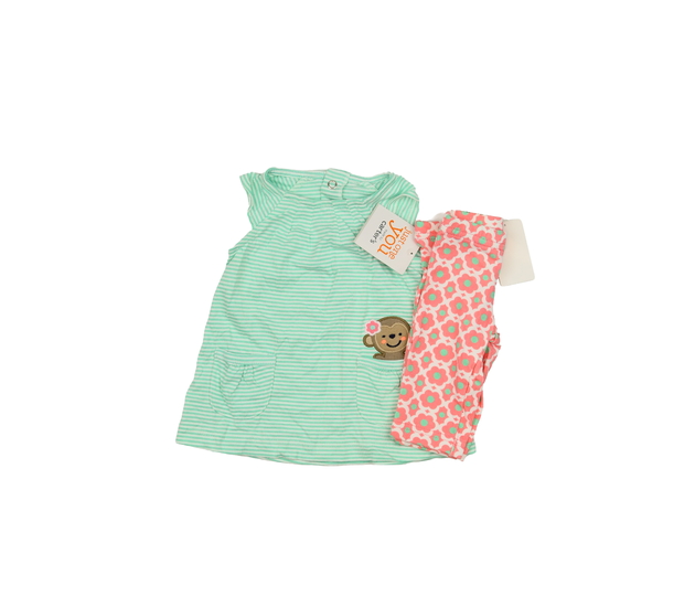 Nové zelené triko a legínky 