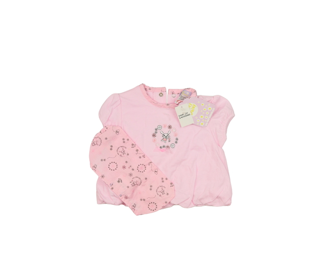 Nové růžové triko a čelenka s myškou