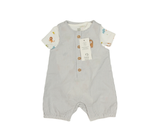 Nový pruhovaný overal a body F&F