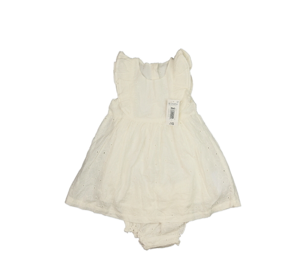 Nové bílé společenské šaty s kalhotkami