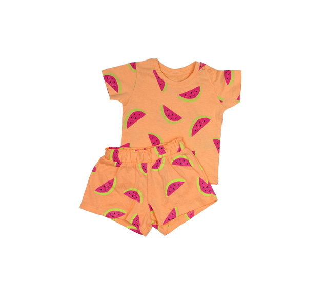 Nové oranžové triko a kraťasy s melouny Primark