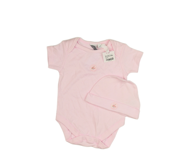 Nové růžové body a čepička 