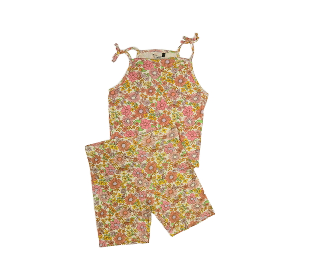 Květinový set kraťasy a tílko George